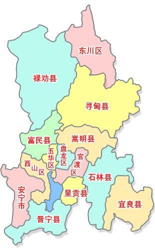 昆明市最新全图地图探索，春城昆明的全新风采